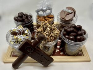 PURE BLISS NUT AND CHOCOLATE WOOD CART