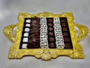 Antique Gold & Chocolate Gift Platter