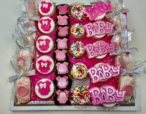 Baby Girl Petit Four Chocolate Gift Board