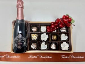 Engagement Truffle & Wine Gift Box